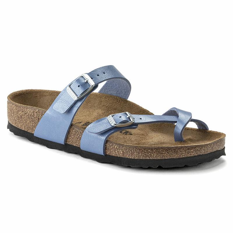 Birkenstock Graceful Birko-flor Mayari Dame Blå | DK 399RVD